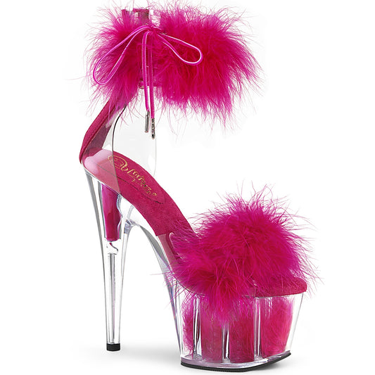 【PLEASER】ADORE-724F プラットフォームシューズ Clr-H. Pink Fur/H. Pink Fur【取寄】
