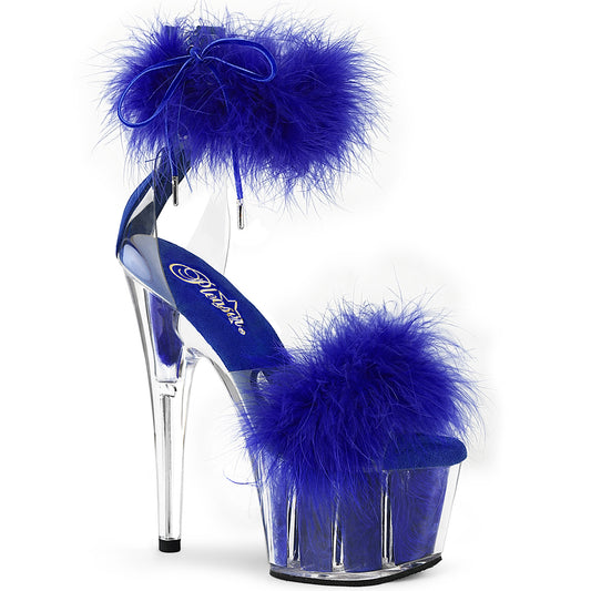 【PLEASER】ADORE-724F プラットフォームシューズ Clr-Royal Blue Fur/M【取寄】