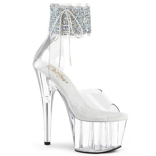 【PLEASER】ADORE-724RS-02 プラットフォームシューズ Clr-Slv RS/Clr【取寄】