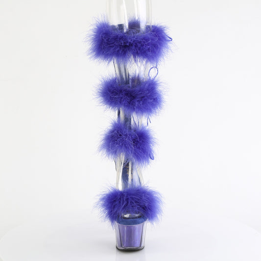 【PLEASER】ADORE-728F プラットフォームシューズ Clr-Royal Blue Fur/M【取寄】