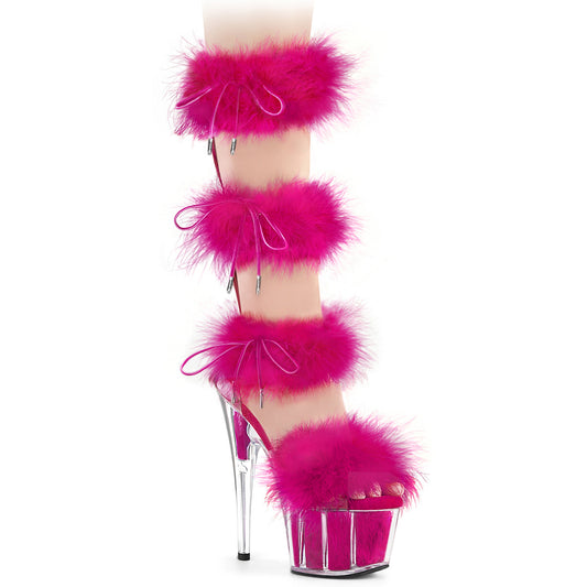 【PLEASER】ADORE-728F プラットフォームシューズ Clr-H. Pink Fur/M【取寄】