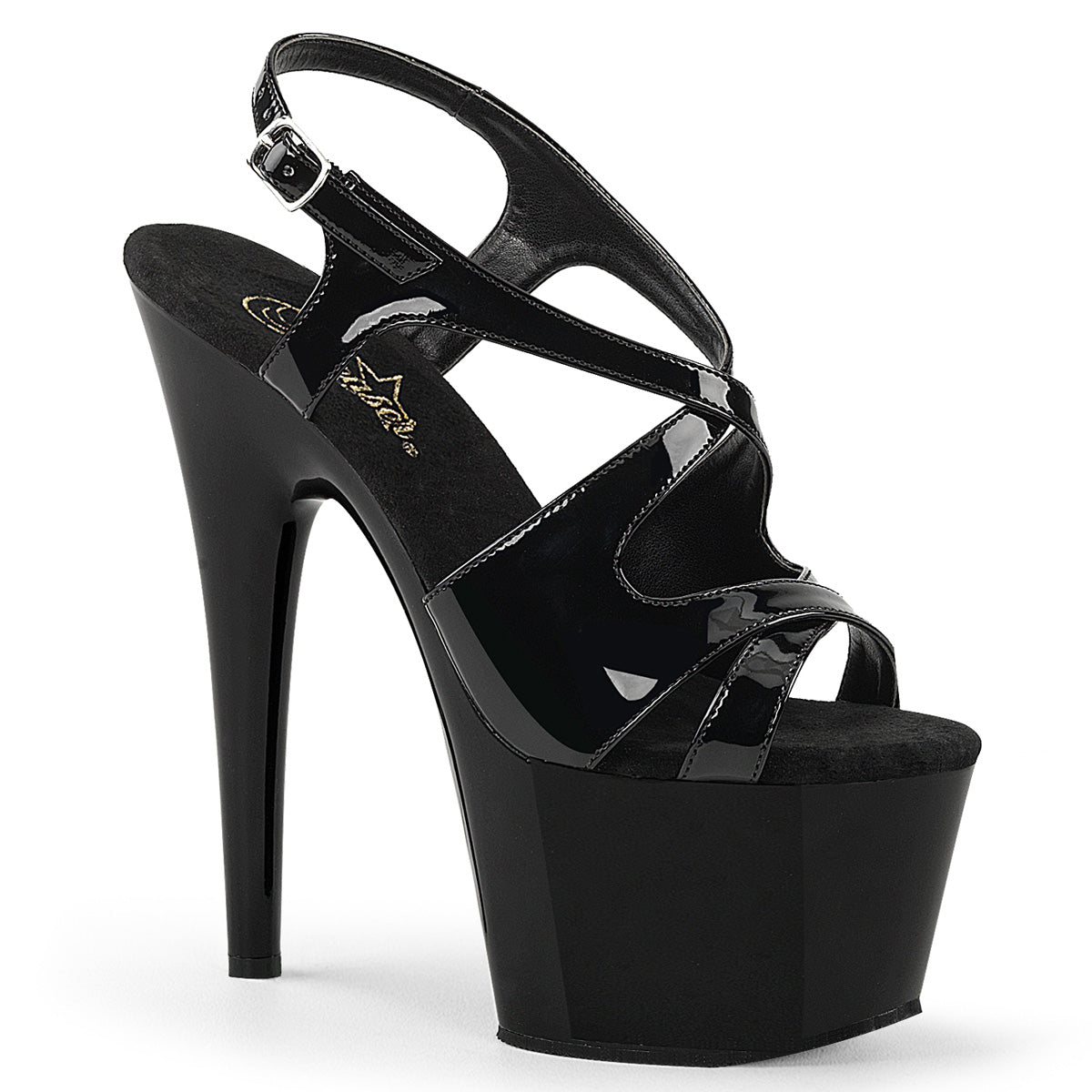 【PLEASER】ADORE-730 プラットフォームシューズ Blk Pat/Blk【取寄】