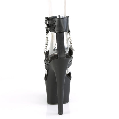 【PLEASER】ADORE-761 シューズ Blk Faux Leather/Blk Matte【取寄】