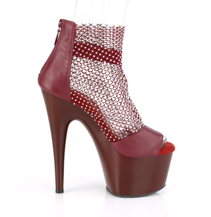 【PLEASER】ADORE-765RM シューズ Burgundy F.Leather-RS Mesh/Burgundy Matt【取寄】