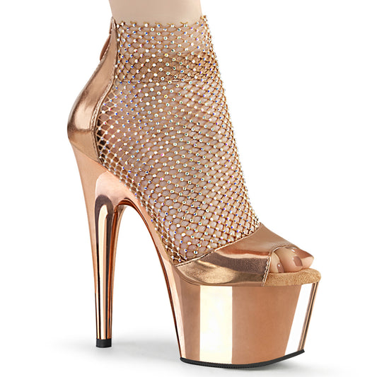 【PLEASER】ADORE-765RM プラットフォームシューズ R.Gold Metallic Pu-RS Mesh/R.Gold Chrome【取寄】