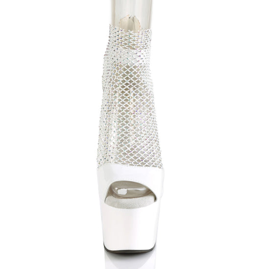 【PLEASER】ADORE-765RM シューズ Wht Pat-RS Mesh/Wht【取寄】