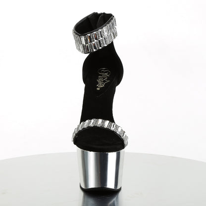 【PLEASER】ADORE-769RS シューズ Blk/Slv Chrome【取寄】