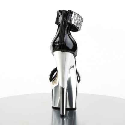 【PLEASER】ADORE-769RS プラットフォームシューズ Blk/Slv Chrome【取寄】