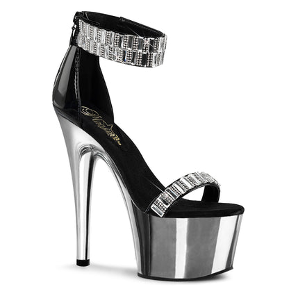 【PLEASER】ADORE-769RS シューズ Blk/Slv Chrome【取寄】