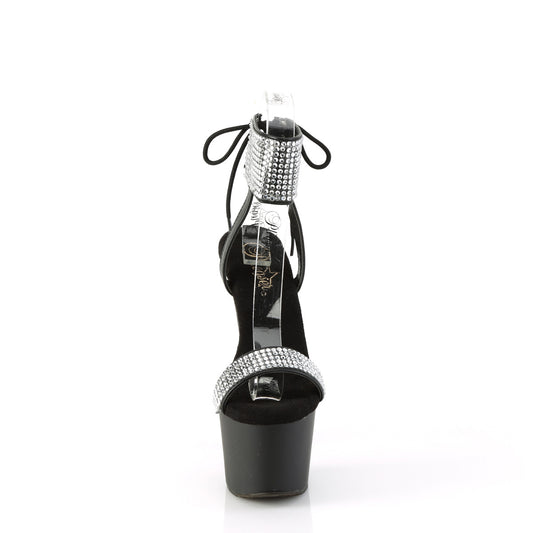 【PLEASER】ADORE-770 シューズ Blk Faux Leather-RS/Blk Matte【取寄】