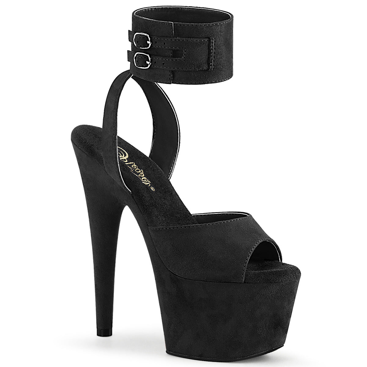 【PLEASER】ADORE-791FS シューズ Blk Faux Suede/Blk Faux Suede【取寄】