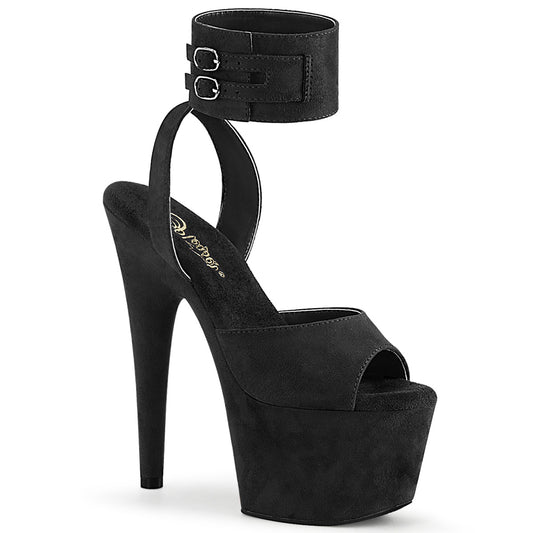 【PLEASER】ADORE-791FS シューズ Blk Faux Suede/Blk Faux Suede【取寄】