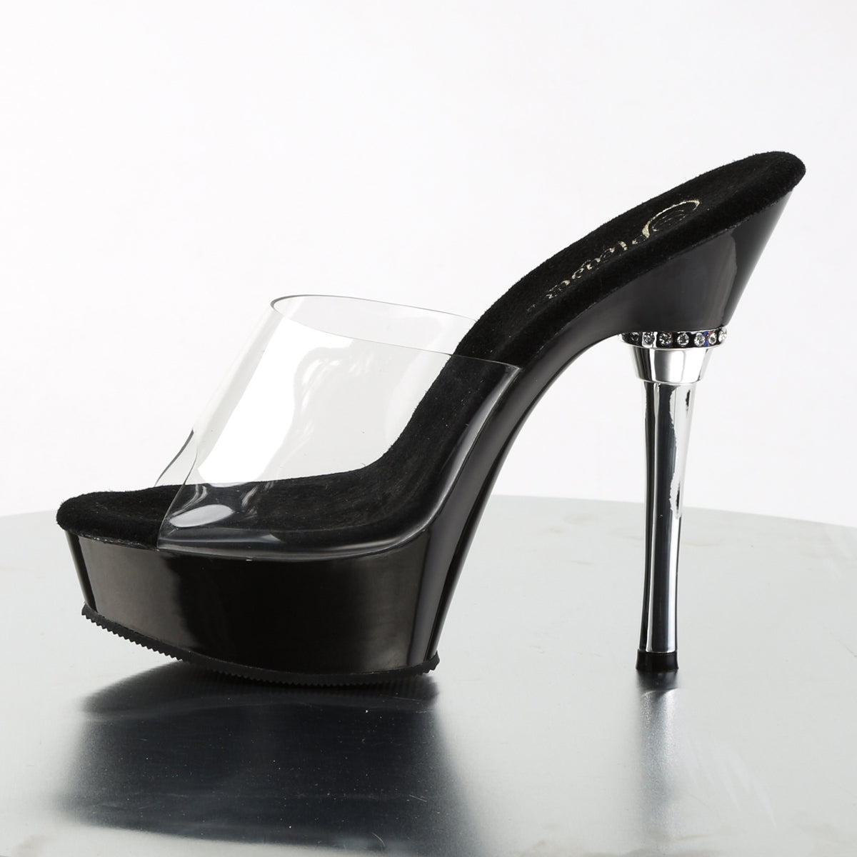 【PLEASER】ALLURE-601 シューズ Clr/Blk【取寄】