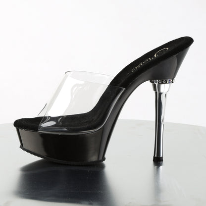 【PLEASER】ALLURE-601 プラットフォームシューズ Clr/Blk【取寄】