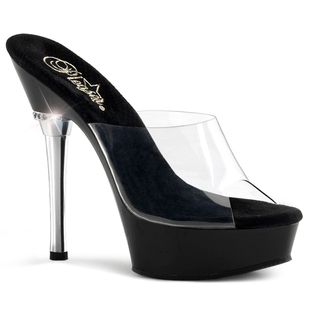 【PLEASER】ALLURE-601 シューズ Clr/Blk【取寄】