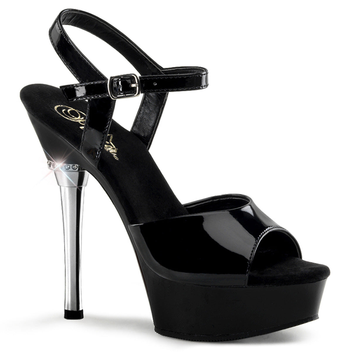 【PLEASER】ALLURE-609 シューズ Blk Pat/Blk【取寄】