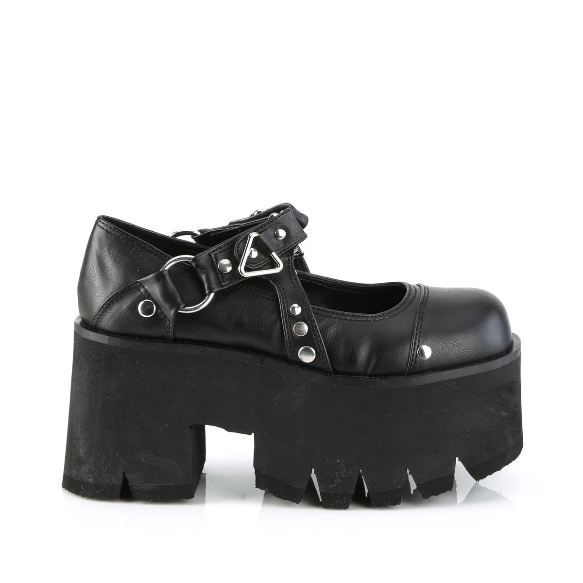 【DEMONIA】ASHES-33 ヒール Blk Vegan Leather【取寄】