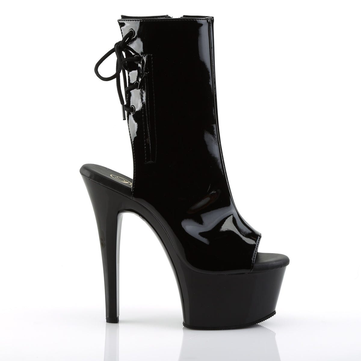 【PLEASER】ASPIRE-1018 プラットフォームシューズ Blk Pat/Blk【取寄】