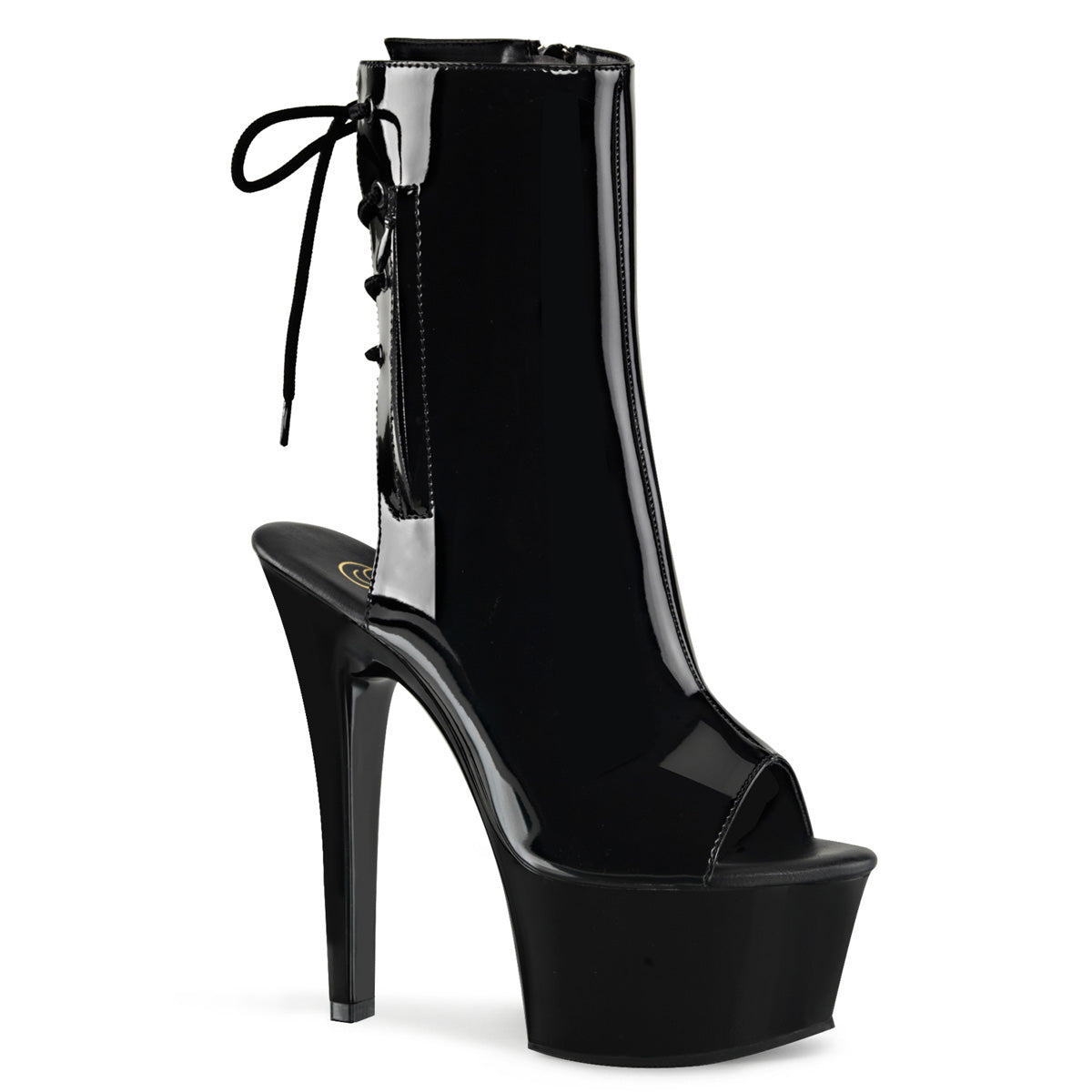 【PLEASER】ASPIRE-1018 シューズ Blk Pat/Blk【取寄】