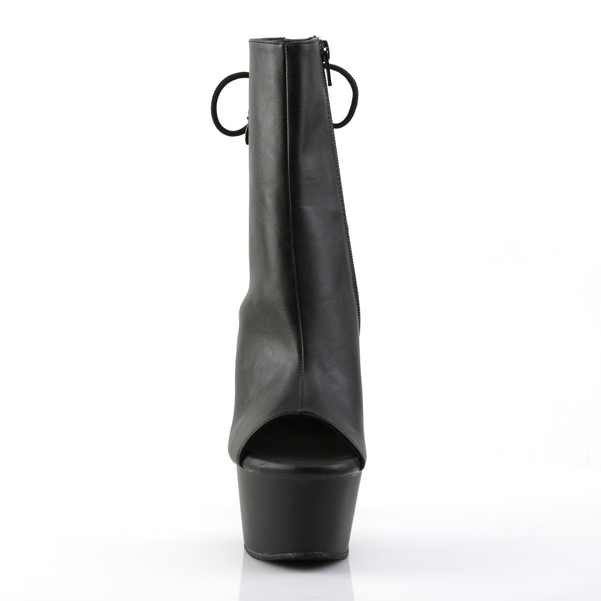 【PLEASER】ASPIRE-1018 プラットフォームシューズ Blk Faux Leather/Blk Matte【取寄】