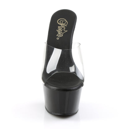 【PLEASER】ASPIRE-601 プラットフォームシューズ Clr/Blk Matte【取寄】