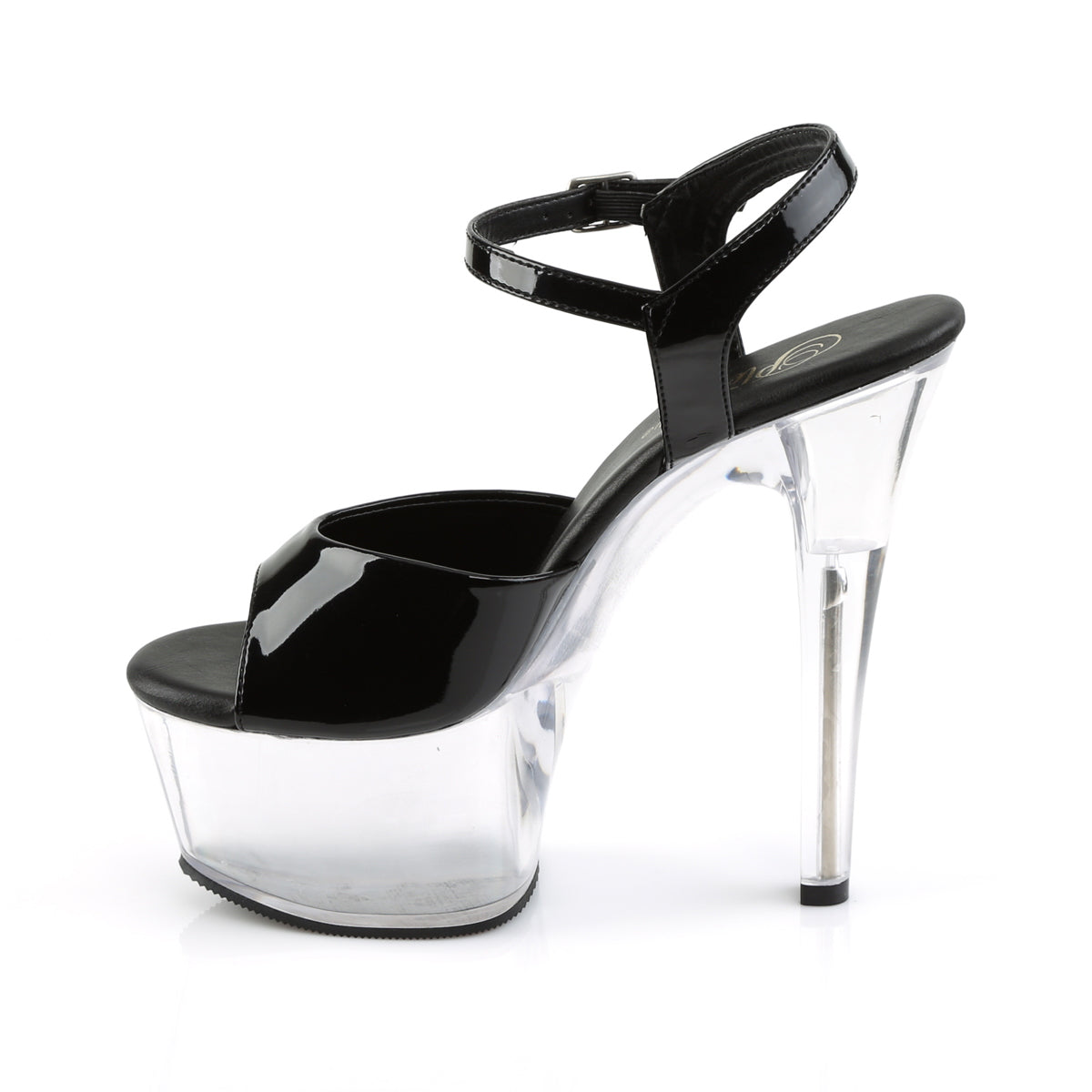 【PLEASER】ASPIRE-609 プラットフォームシューズ Blk Pat/Clr【取寄】