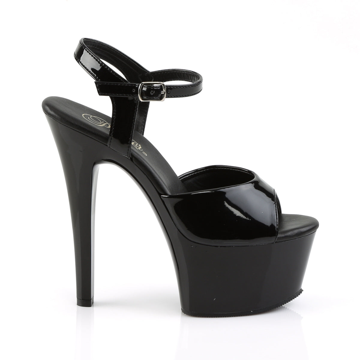 【PLEASER】ASPIRE-609 プラットフォームシューズ Blk Pat/Blk【取寄】
