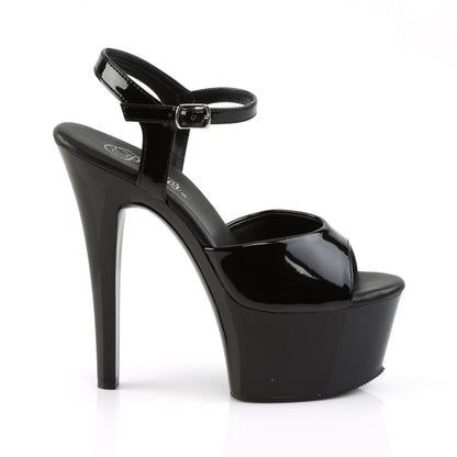 【PLEASER】ASPIRE-609 プラットフォームシューズ Blk Pat/Blk【取寄】