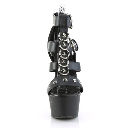 【PLEASER】ASPIRE-658 シューズ Blk Faux Leather/Blk Matte【取寄】