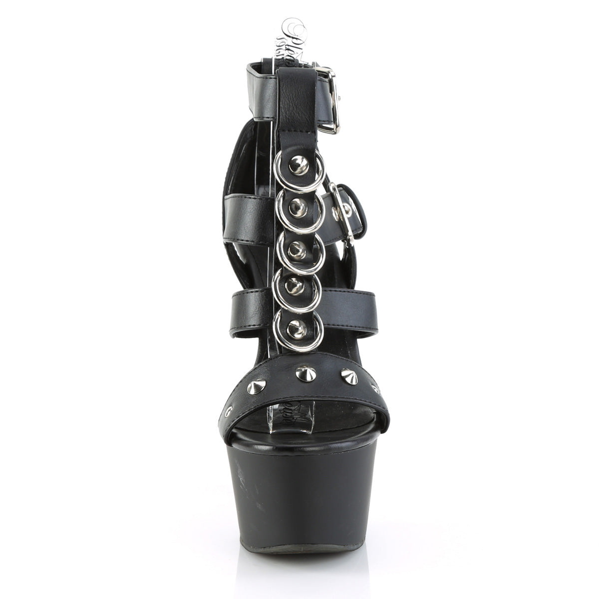 【PLEASER】ASPIRE-658 プラットフォームシューズ Blk Faux Leather/Blk Matte【取寄】