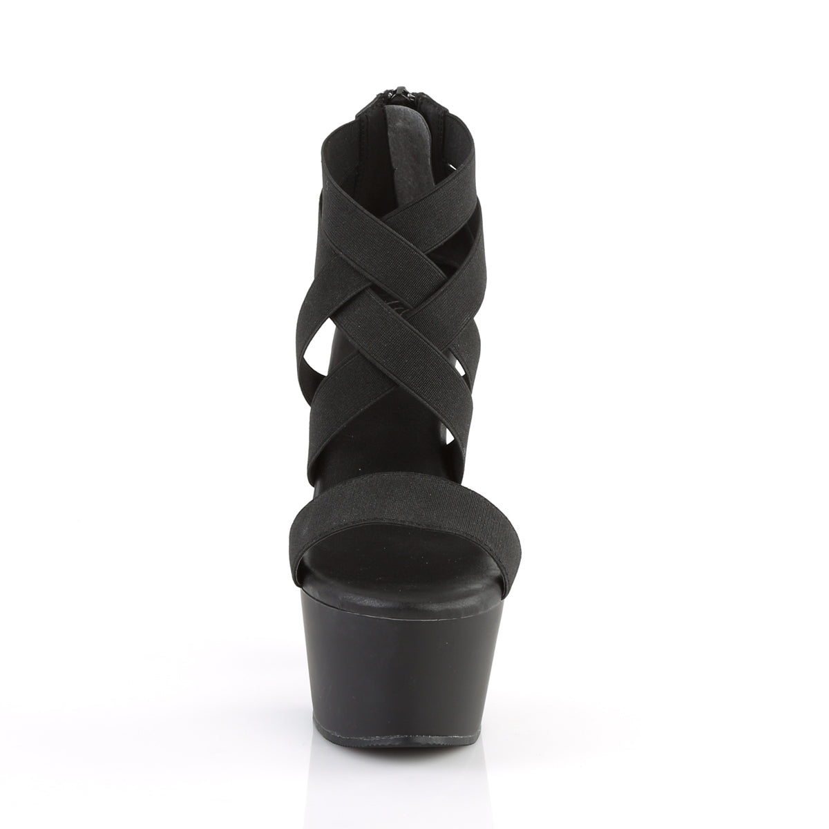 【PLEASER】ASPIRE-669 シューズ Blk Elastic Band-Faux Leather/Blk Matte【取寄】