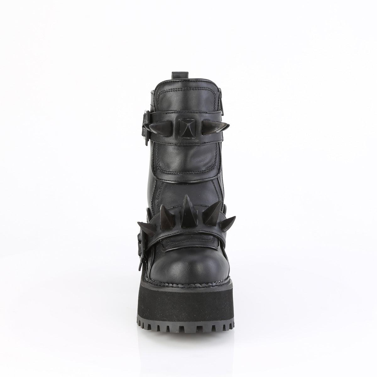 【DEMONIA】ASSAULT-72 アンクルブーツ Blk Vegan Leather【取寄】