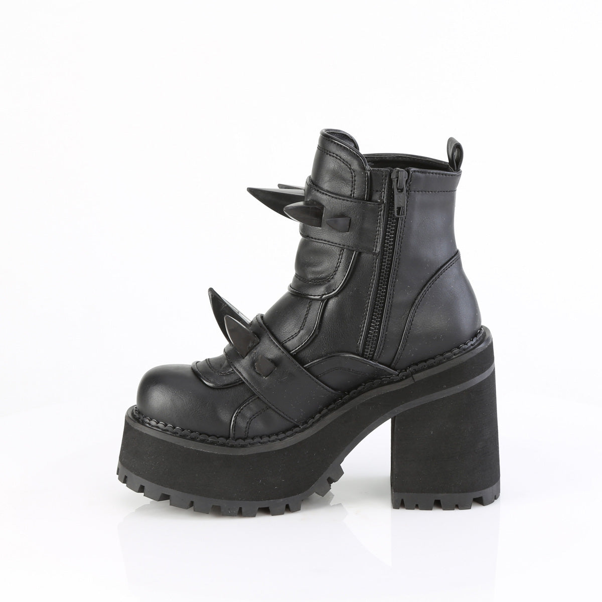 【DEMONIA】ASSAULT-72 アンクルブーツ Blk Vegan Leather【取寄】