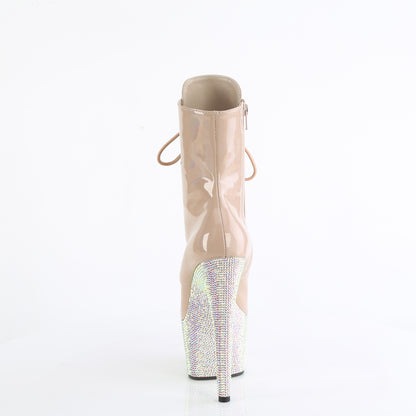【PLEASER】BEJEWELED-1020-7 シューズ Nude Holo Pat/Nude AB RS【取寄】