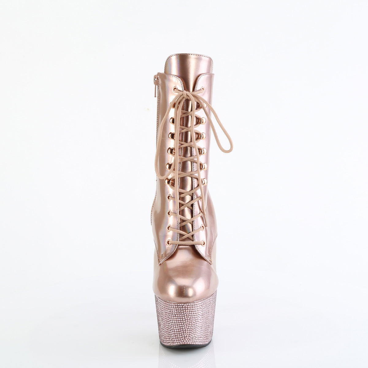 【PLEASER】BEJEWELED-1020-7 プラットフォームシューズ R. Gold Holo Pat/R. Gold AB RS【取寄】