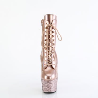 【PLEASER】BEJEWELED-1020-7 プラットフォームシューズ R. Gold Holo Pat/R. Gold AB RS【取寄】