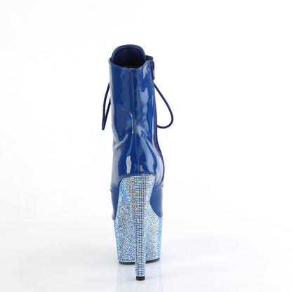 【PLEASER】BEJEWELED-1021-7 プラットフォームシューズ Blue Holo Pat/Blue AB RS【取寄】