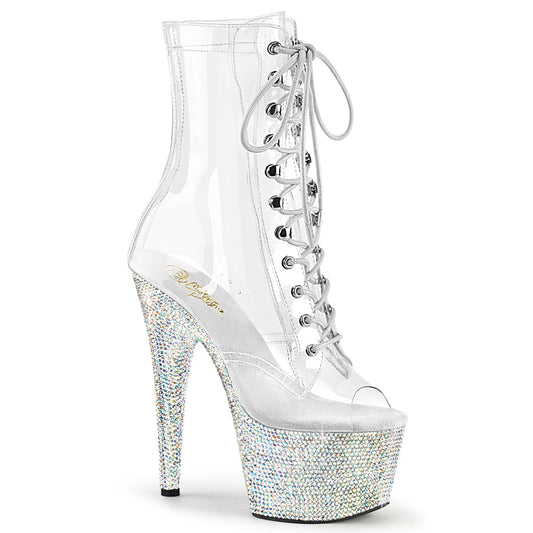 【PLEASER】BEJEWELED-1021C-7 シューズ Clr-RS/Slv AB RS【取寄】