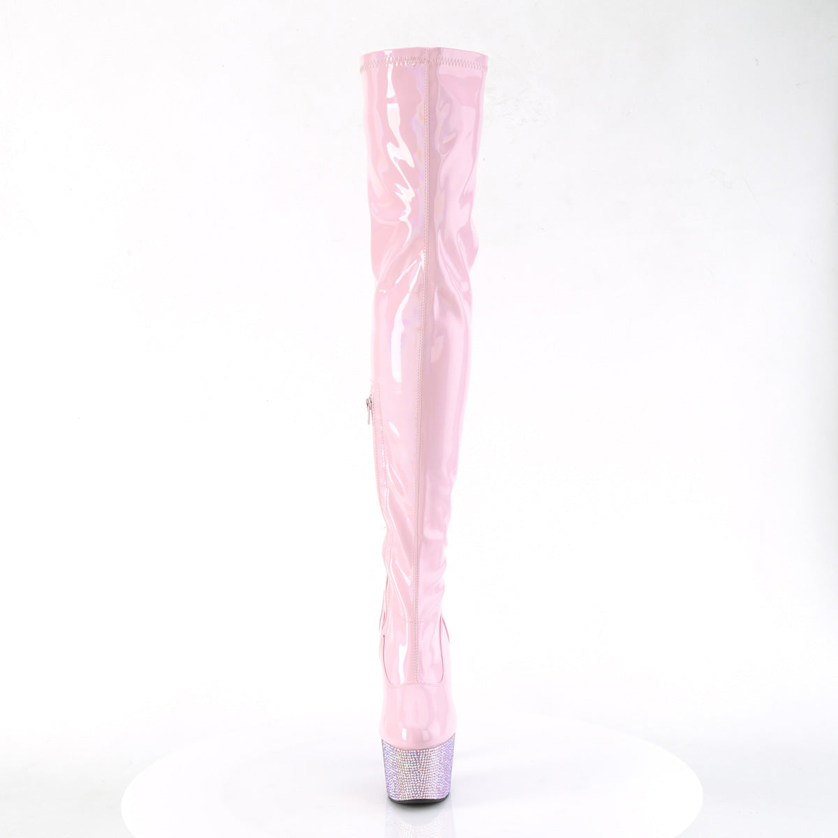 【PLEASER】BEJEWELED-3000-7 シューズ B. Pink Str Holo Pat/B. Pink AB RS【取寄】