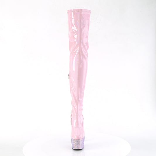 【PLEASER】BEJEWELED-3000-7 シューズ B. Pink Str Holo Pat/B. Pink AB RS【取寄】
