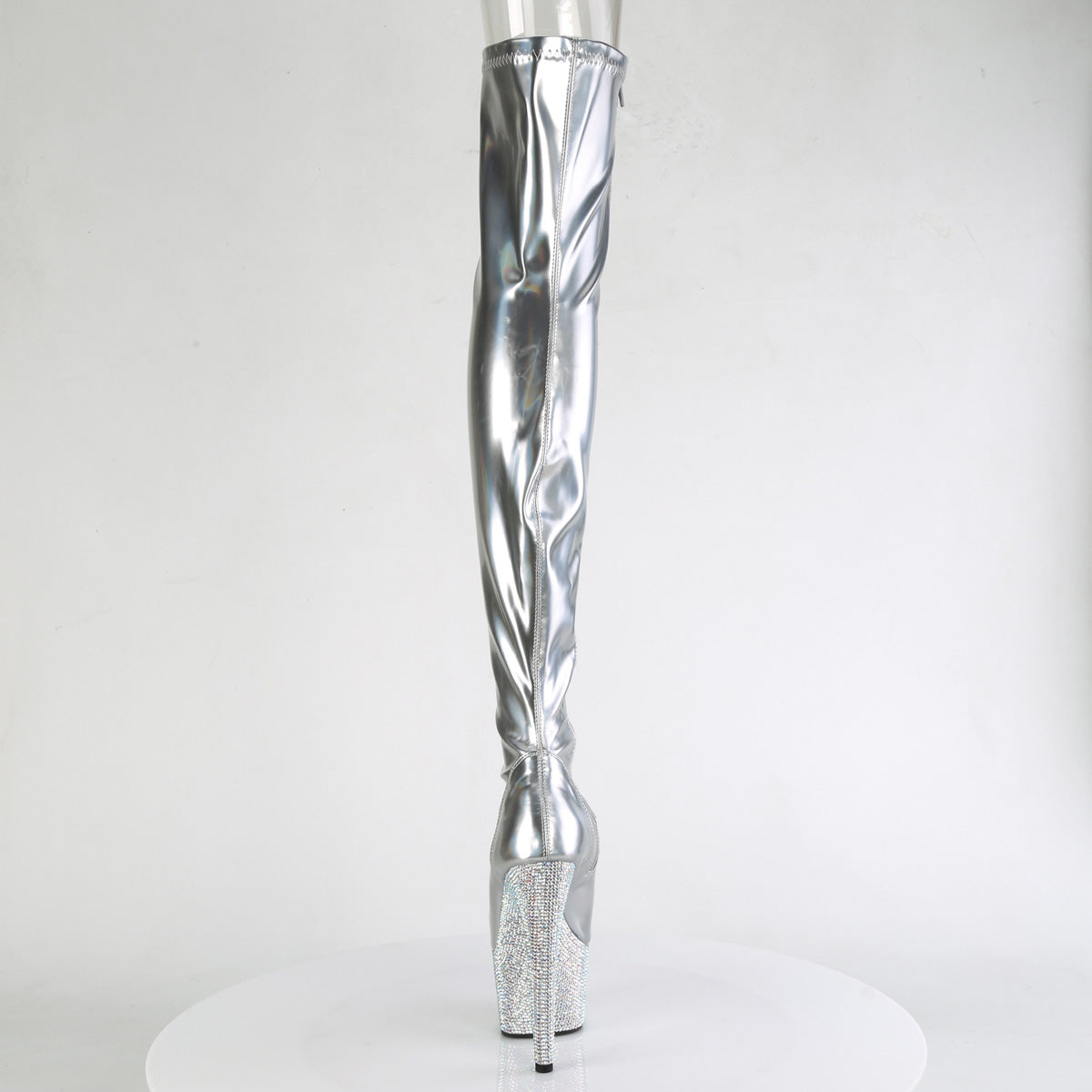 【PLEASER】BEJEWELED-3011-7 シューズ Slv Str Holo Pat/Slv AB RS【取寄】