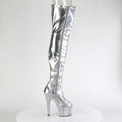 【PLEASER】BEJEWELED-3011-7 シューズ Slv Str Holo Pat/Slv AB RS【取寄】