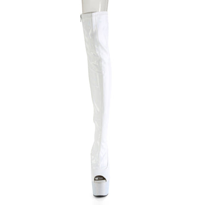 【PLEASER】BEJEWELED-3011-7 シューズ Wht Str Holo Pat/Wht RS【取寄】
