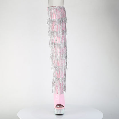 【PLEASER】BEJEWELED-3017HG-RSF シューズ B. Pink Holo Pat/Slv AB RS【取寄】