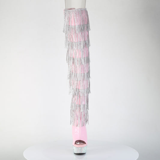 【PLEASER】BEJEWELED-3017HG-RSF シューズ B. Pink Holo Pat/Slv AB RS【取寄】