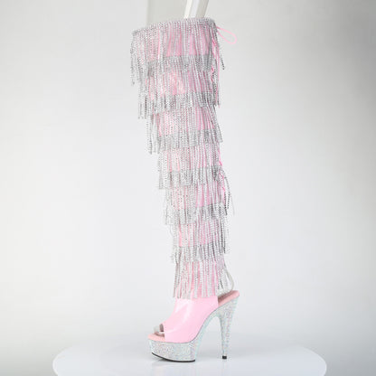 【PLEASER】BEJEWELED-3017HG-RSF シューズ B. Pink Holo Pat/Slv AB RS【取寄】