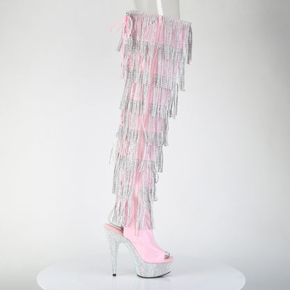 【PLEASER】BEJEWELED-3017HG-RSF シューズ B. Pink Holo Pat/Slv AB RS【取寄】