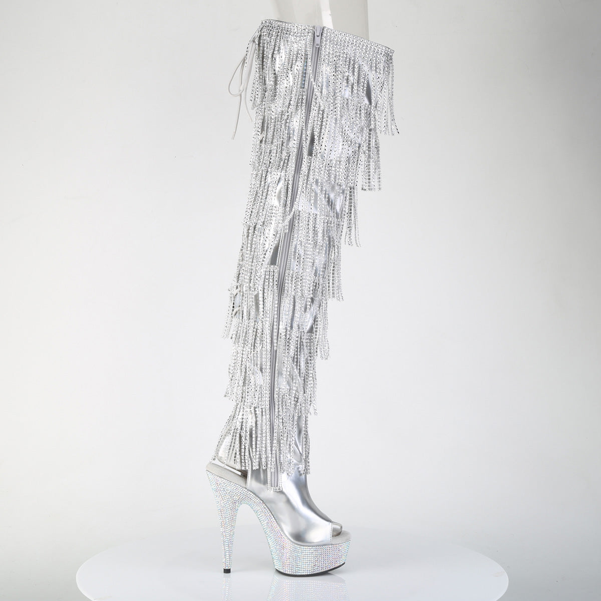 【PLEASER】BEJEWELED-3017HG-RSF シューズ Slv Holo Metallic Pu/Slv AB RS【取寄】