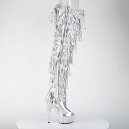 【PLEASER】BEJEWELED-3017HG-RSF シューズ Slv Holo Metallic Pu/Slv AB RS【取寄】