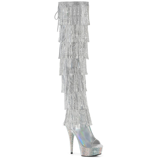 【PLEASER】BEJEWELED-3017HG-RSF シューズ Slv Holo Metallic Pu/Slv AB RS【取寄】